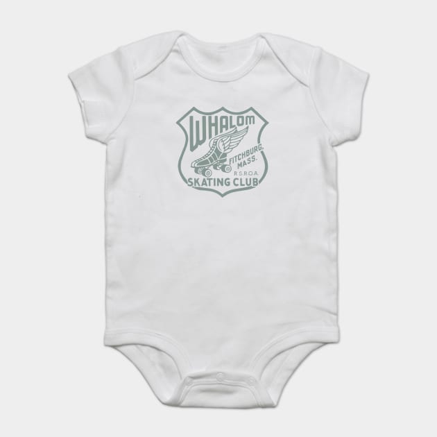 Vintage Roller Skating Fitchburg Massachusetts Baby Bodysuit by Timeless Chaos